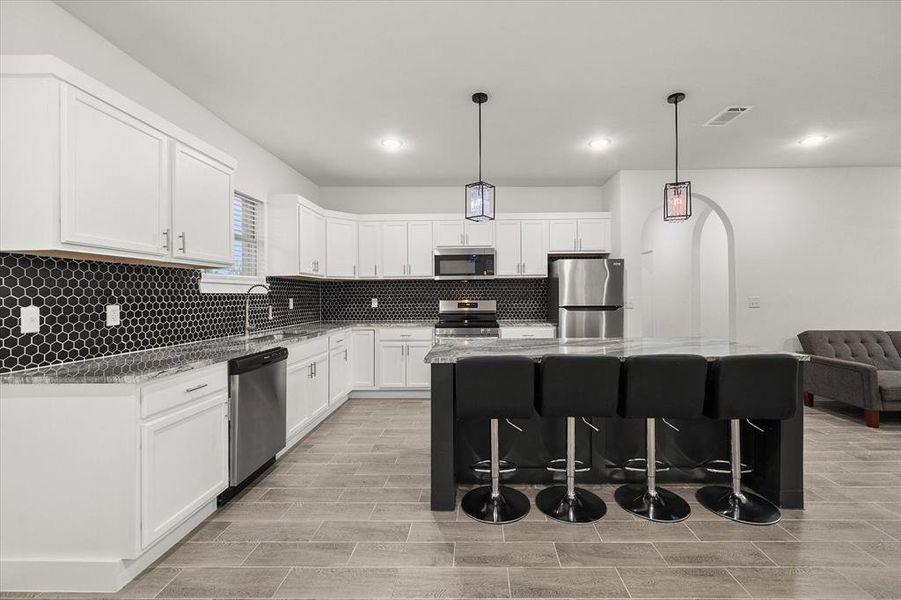 Furnished interior view inside a new home in , Barry (Image 7).
