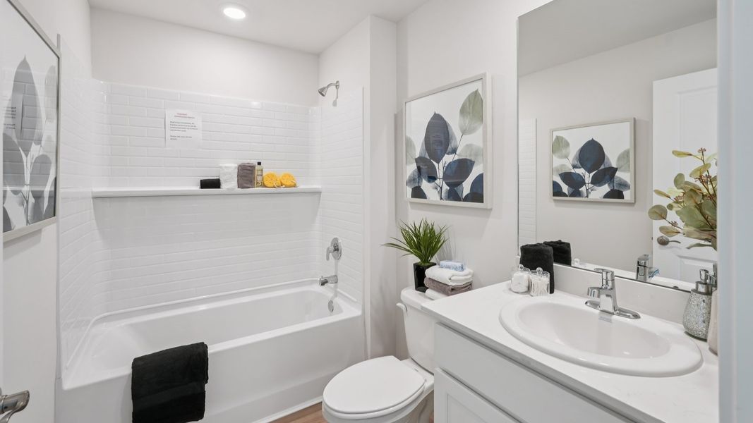 Furnished interior view inside a new home in Palmetto Landing at Babcock Ranch Express, Punta Gorda (Image 18).