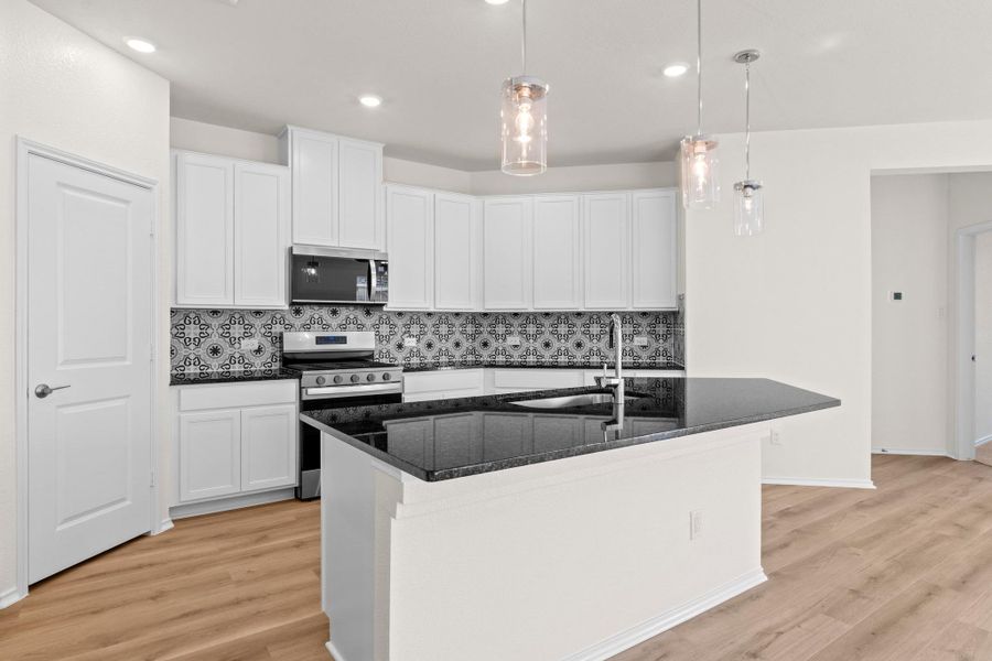 Furnished interior view inside a new home in Salerno - Heritage Collection, Round Rock (Image 4). Furnished interior view inside a new home in Salerno - Heritage Collection, Round Rock (Image 4).