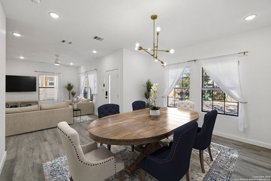 Furnished interior view inside a new home in , San Antonio (Image 20). Furnished interior view inside a new home in , San Antonio (Image 20).