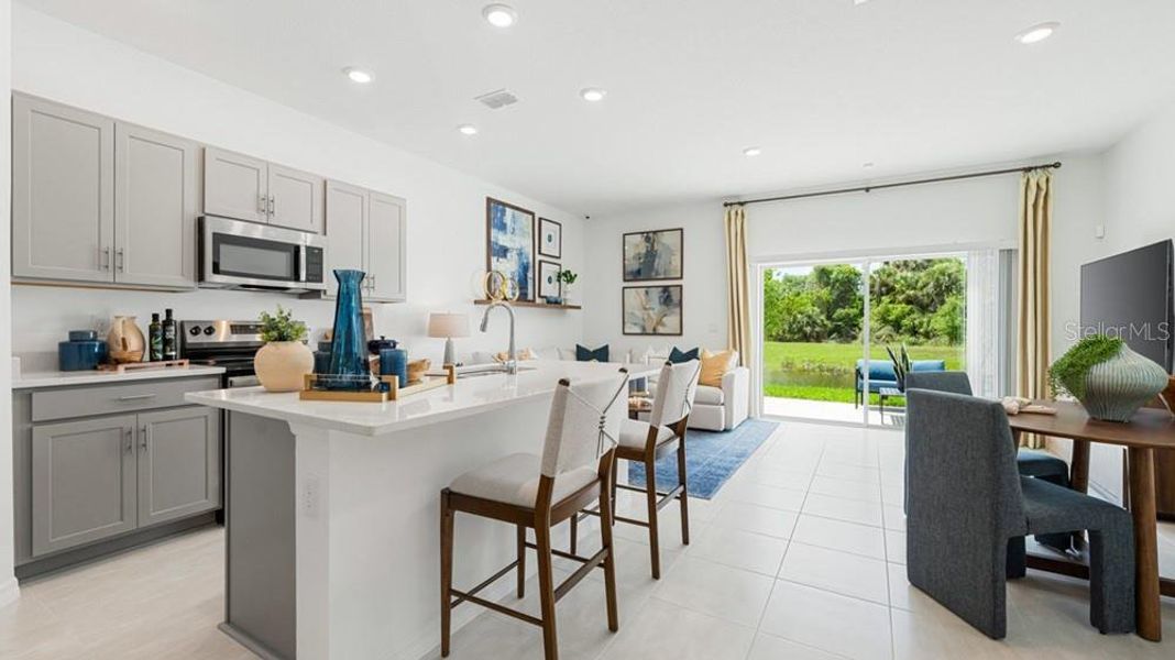 Furnished interior view inside a new home in The Towns at Tiburon, Nokomis (Image 7).