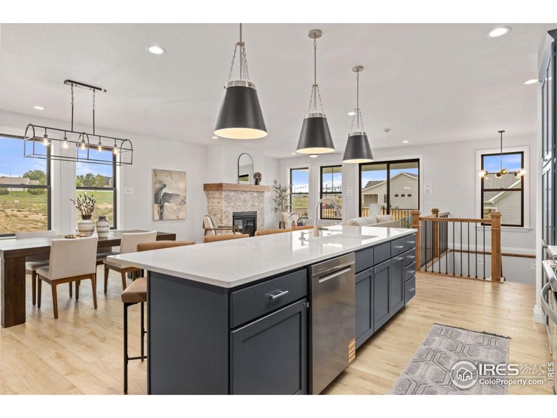 A functional, wide-open floor plan