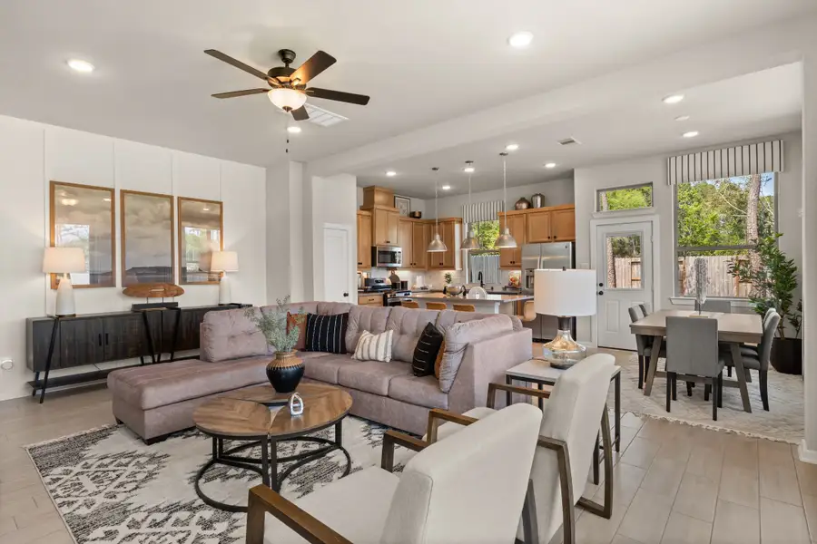 Furnished interior view inside a new home in The Woodlands Hills, Willis (Image 5).