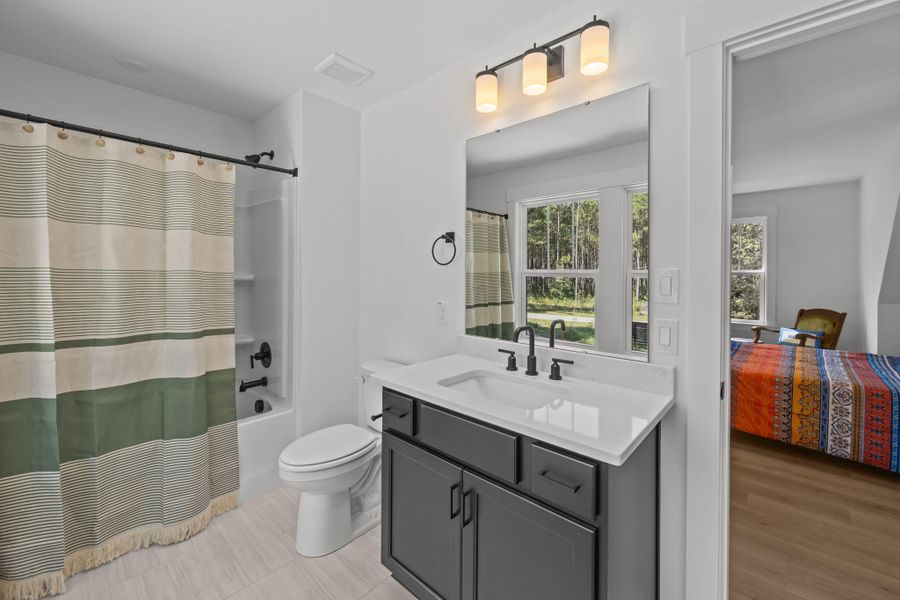 Furnished interior view inside a new home in , Awendaw (Image 14). Furnished interior view inside a new home in , Awendaw (Image 14).