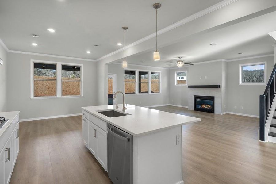 Furnished interior view inside a new home in Stratford Hills, Ball Ground (Image 7).