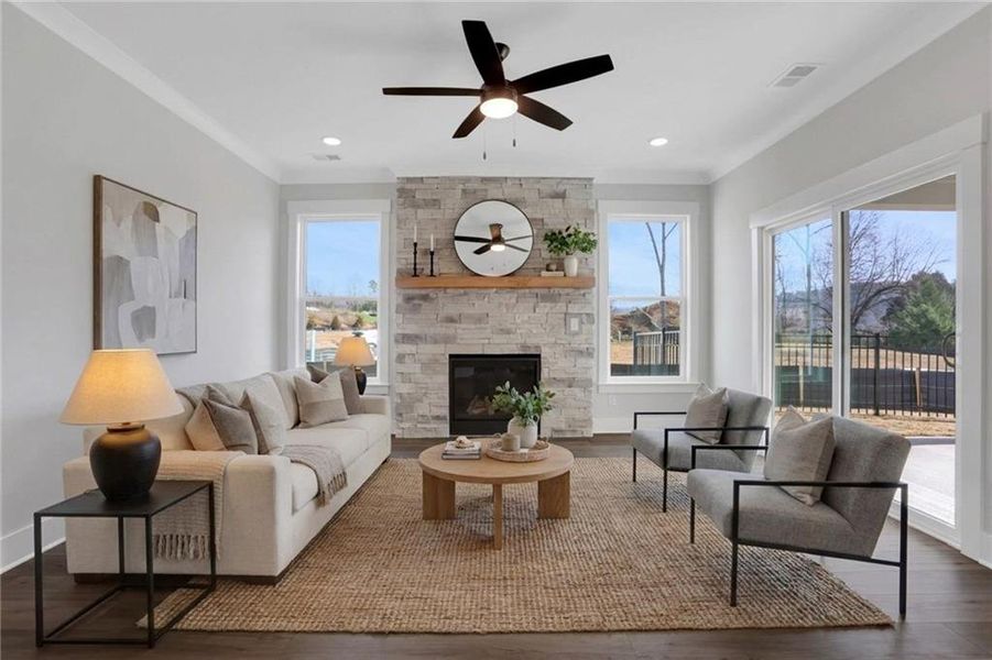Furnished interior view inside a new home in Marble Tree, Ball Ground (Image 5).