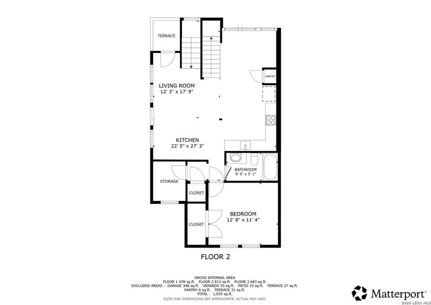 2D floor plan layout of this home in , Austin, TX (Image 8).