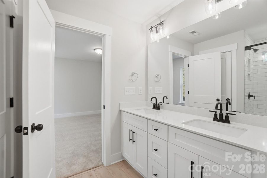Furnished interior view inside a new home in Blythe Mill Townhomes, Waxhaw (Image 11). Furnished interior view inside a new home in Blythe Mill Townhomes, Waxhaw (Image 11).