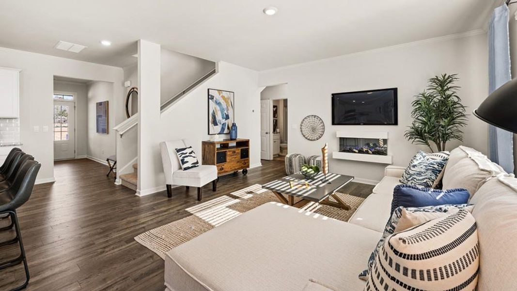 Furnished interior view inside a new home in Thompson Ridge, Dallas (Image 27).