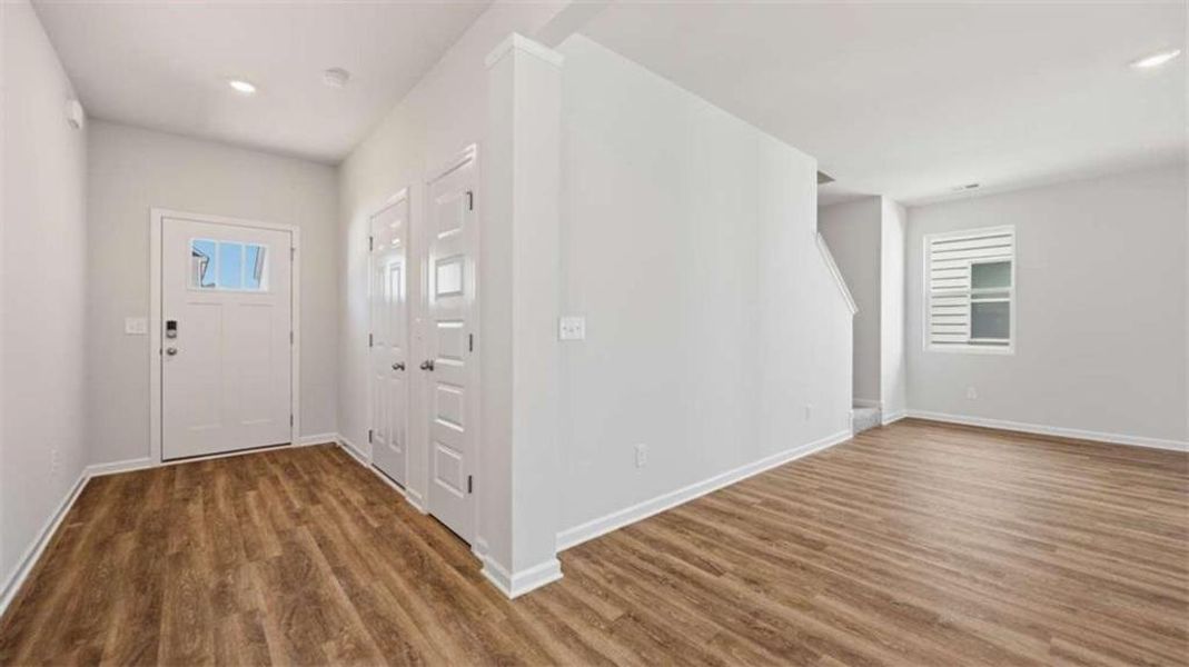 Spacious, unfurnished interior of a new home in Shoal Creek, Hampton (Image 24). Spacious, unfurnished interior of a new home in Shoal Creek, Hampton (Image 24).