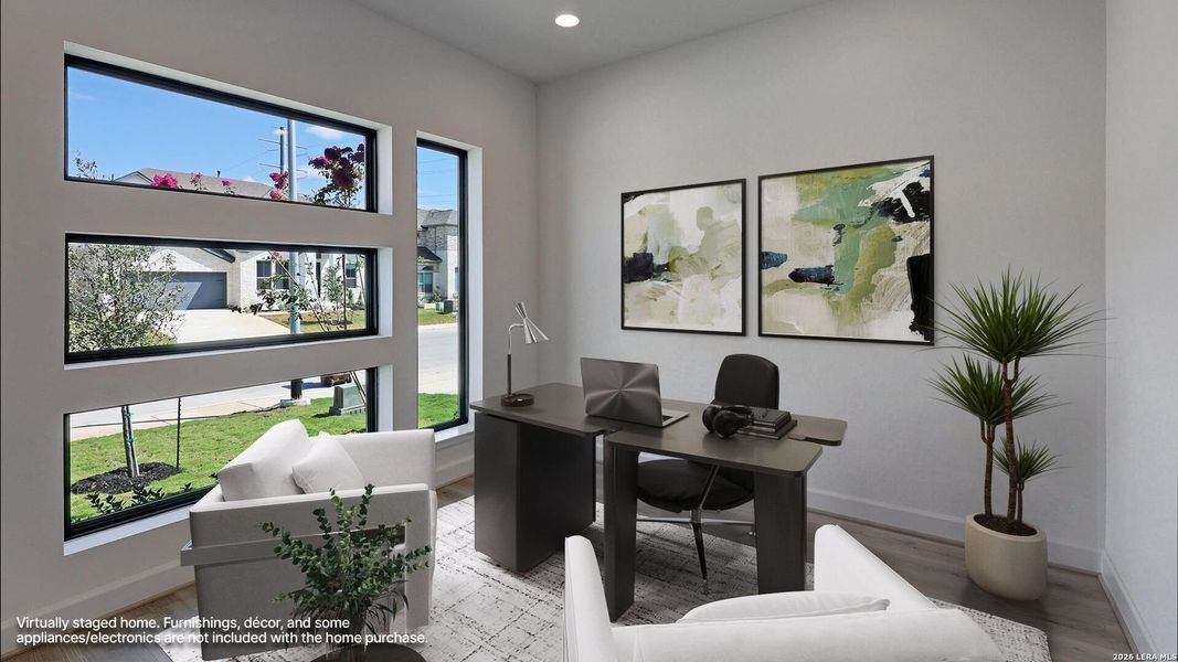 Furnished interior view inside a new home in Haby Hill, San Antonio (Image 7).