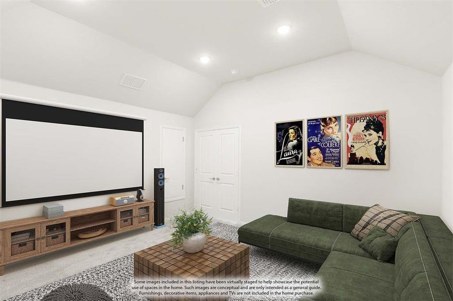 Furnished interior view inside a new home in Sunrise at Garden Valley, Waxahachie (Image 14). Furnished interior view inside a new home in Sunrise at Garden Valley, Waxahachie (Image 14).