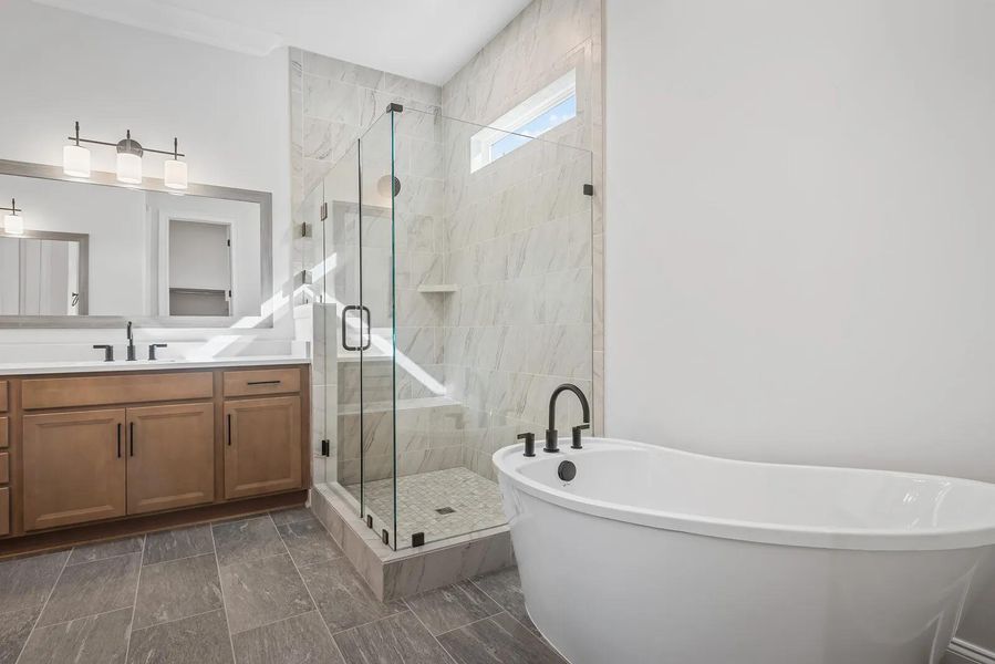 The Marshall C Primary Suite Bathroom