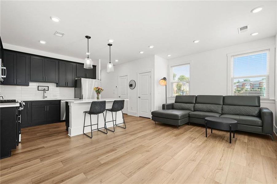 Furnished interior view inside a new home in , Atlanta (Image 6).