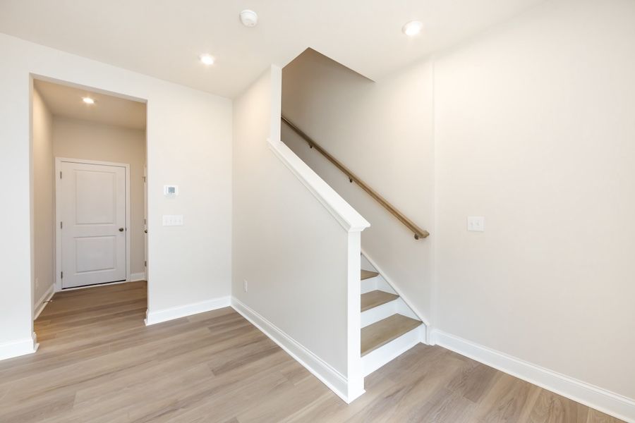 Spacious, unfurnished interior of a new home in Archer Row, Charlotte (Image 20). Spacious, unfurnished interior of a new home in Archer Row, Charlotte (Image 20).