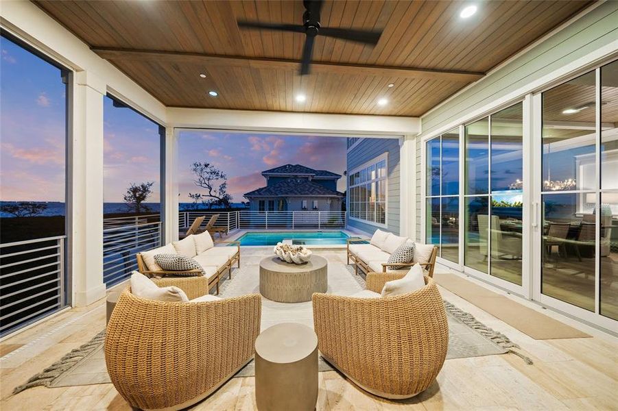 Exterior details and patio area of a home in , Bradenton (Image 39).