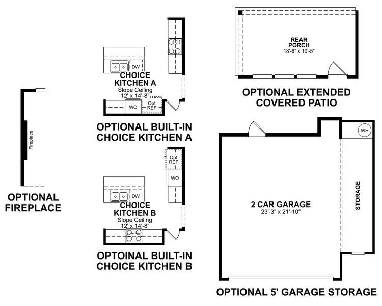 2D floor plan layout for the Abilene by Beazer Homes in Madeley Creek: Premier Collection, Conroe, TX (Image 5). 2D floor plan layout for the Abilene by Beazer Homes in Madeley Creek: Premier Collection, Conroe, TX (Image 5).