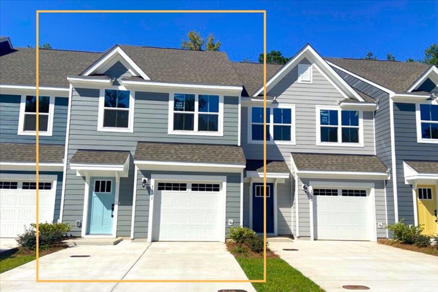 Front exterior of a new home in Crescent Cove, Summerville, SC, highlighting curb appeal (Image 1). Front exterior of a new home in Crescent Cove, Summerville, SC, highlighting curb appeal (Image 1).