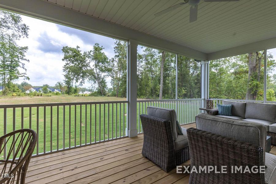 Furnished interior view inside a new home in Tobacco Road, Angier (Image 32).