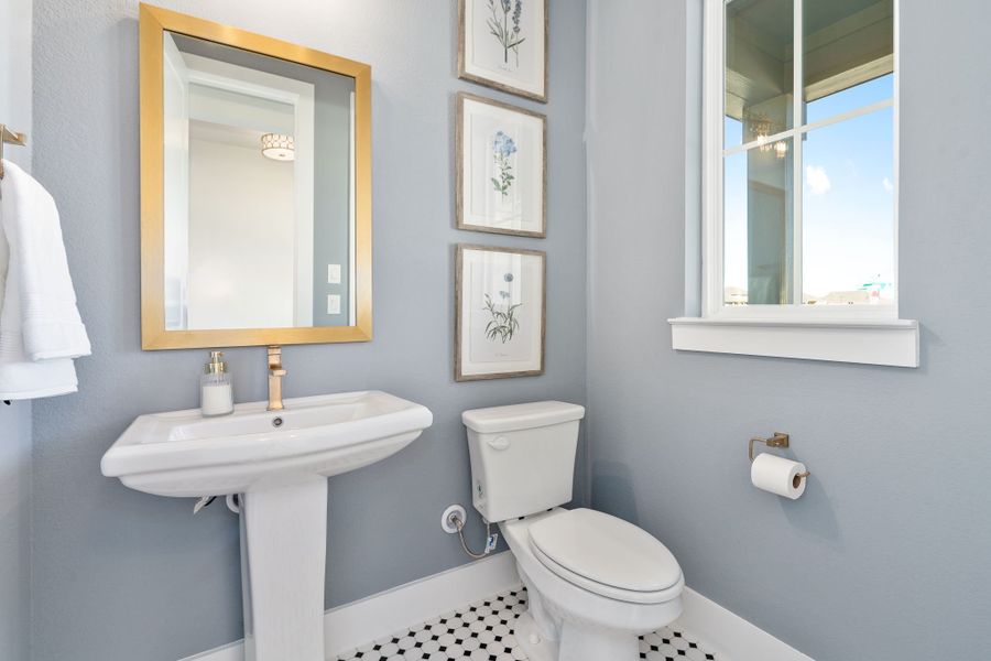 Plan 1456 Powder Bath Representative Photo