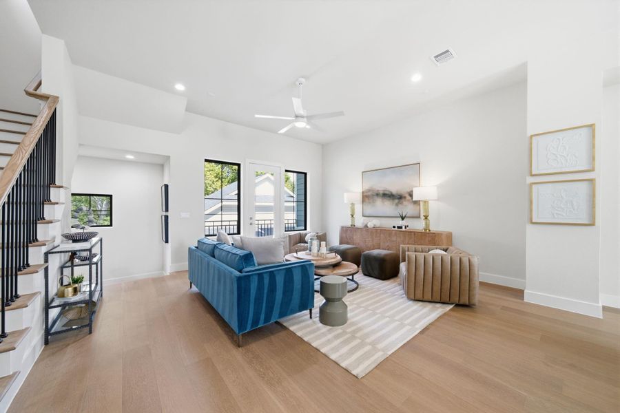Furnished interior view inside a new home in Spring Valley Creek, Houston (Image 27).