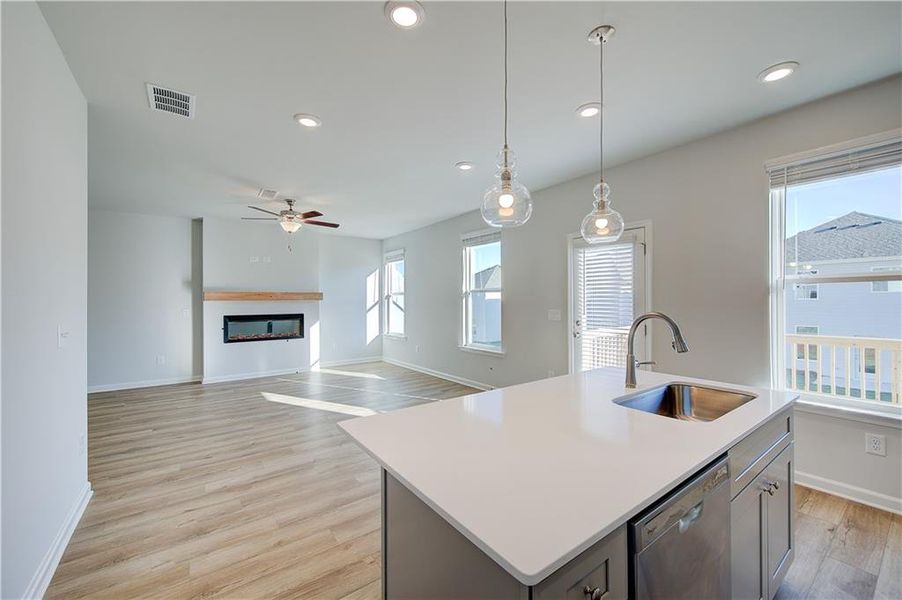 Furnished interior view inside a new home in Enclave at Evergreen, Fairburn (Image 5).