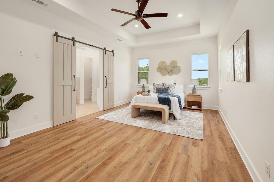 Furnished interior view inside a new home in , Liberty Hill (Image 9).