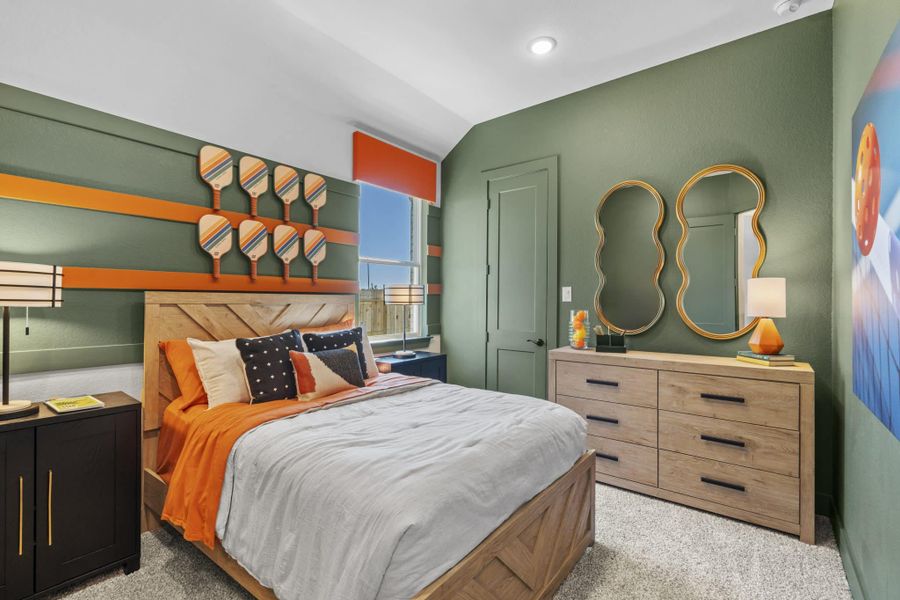 Representative furnished interior of a home built from the Aubrey by Chesmar Homes in Sienna, Missouri City (Image 33).