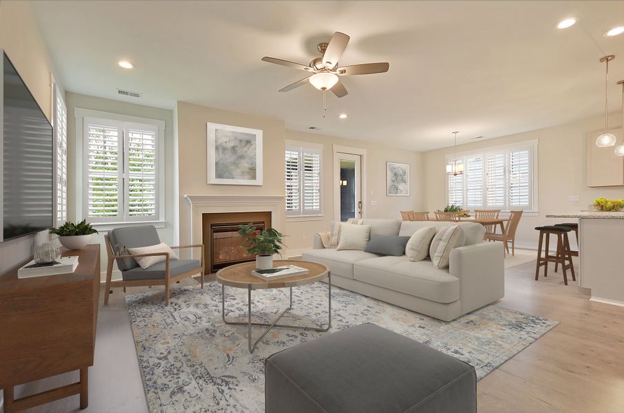 Furnished interior view inside a new home in Harmony Township, Georgetown (Image 9).