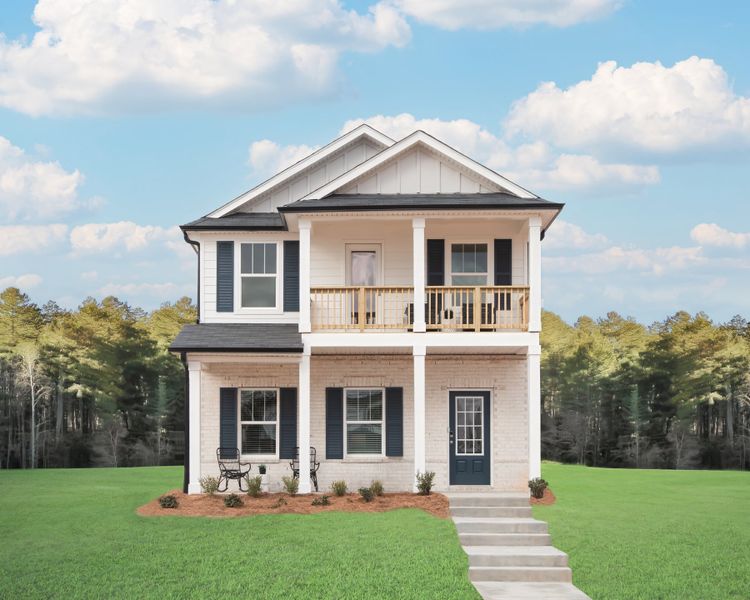 Representative exterior photo of a completed home built from the Cromwell by Meritage Homes in Martin Springs - Cottage Series, Lawrenceville, GA (Image 1). Representative exterior photo of a completed home built from the Cromwell by Meritage Homes in Martin Springs - Cottage Series, Lawrenceville, GA (Image 1).