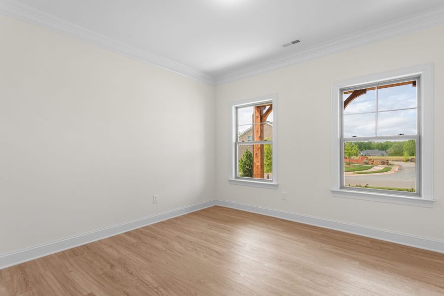 Representative unfurnished interior of a home built from the Fairfield Lux by Keystone Homes NC in Weybridge, Burlington (Image 29).