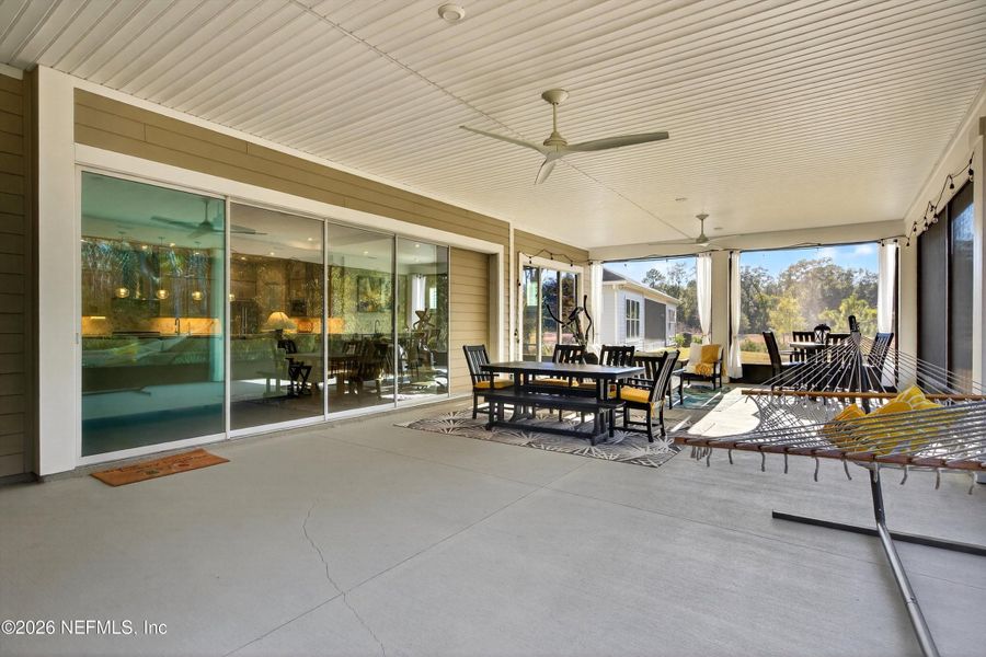 Exterior details and patio area of a home in RiverTown, St. Johns (Image 3).