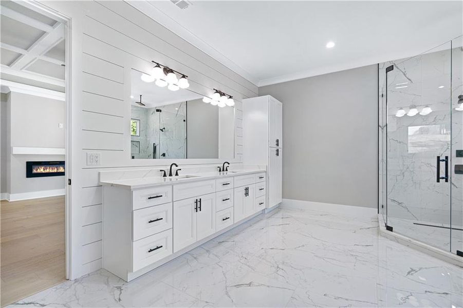 Furnished interior view inside a new home in , Buford (Image 16).