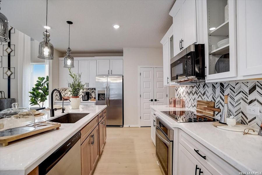 Furnished interior view inside a new home in Casinas at Gruene, New Braunfels (Image 11).