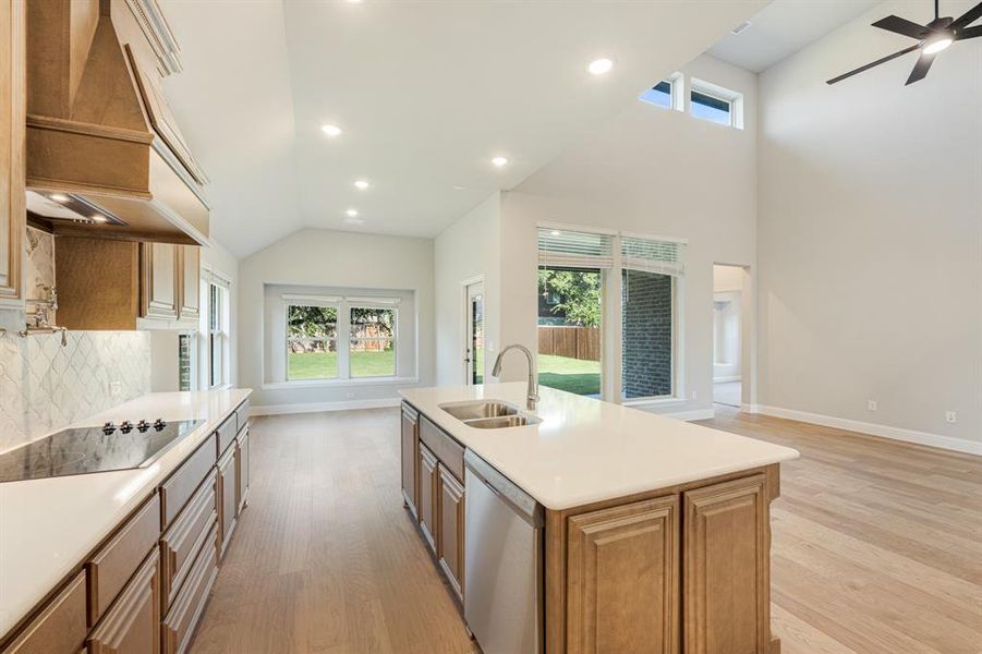 Furnished interior view inside a new home in Sunrise at Garden Valley 60-79, Waxahachie (Image 10). Furnished interior view inside a new home in Sunrise at Garden Valley 60-79, Waxahachie (Image 10).