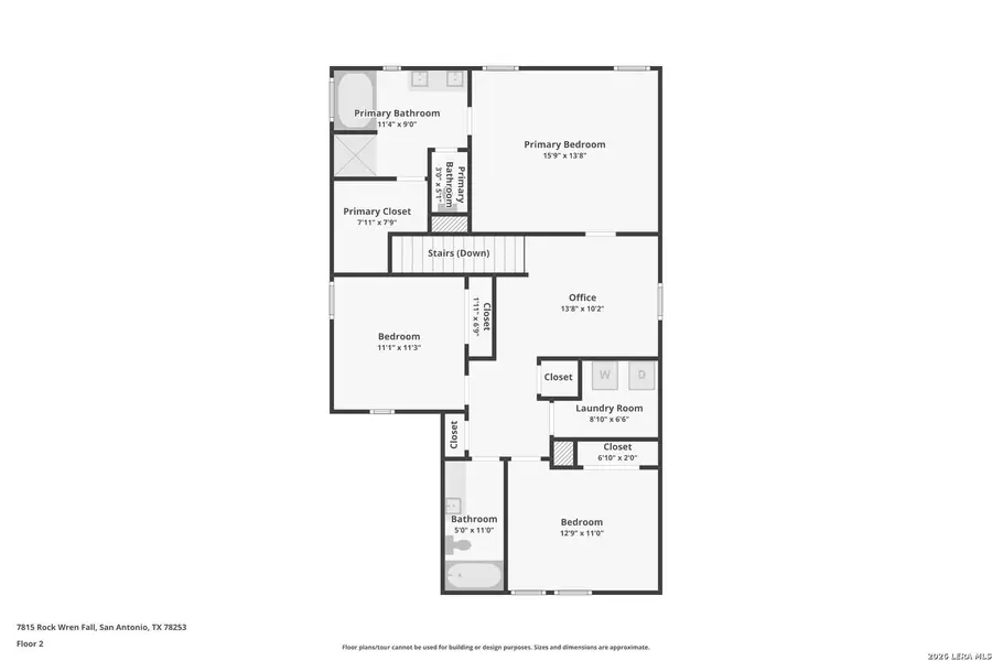 2D floor plan layout of this home in , San Antonio, TX (Image 6).