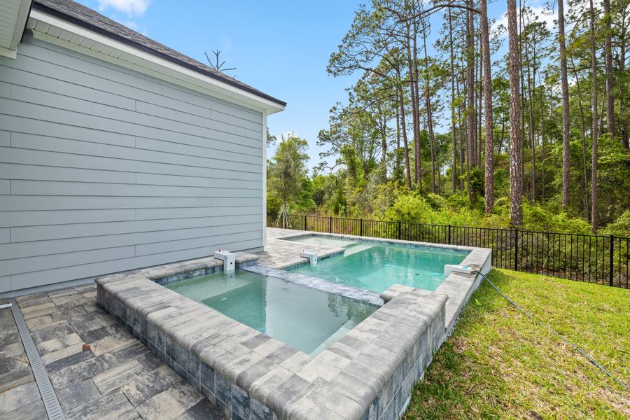 Representative exterior details of a home built from the Palmetto by Riverside Homes in Mariposa at EverRange 40' Series, Jacksonville (Image 51).