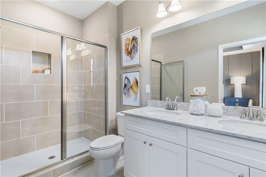 Furnished interior view inside a new home in Daybreak, Newnan (Image 36).