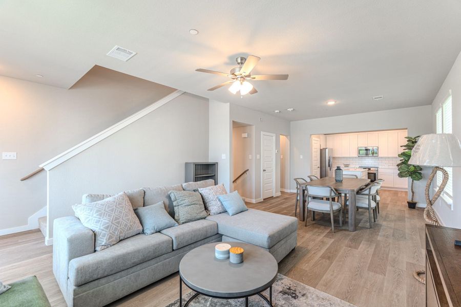 Furnished interior view inside a new home in , Shenandoah (Image 16). Furnished interior view inside a new home in , Shenandoah (Image 16).