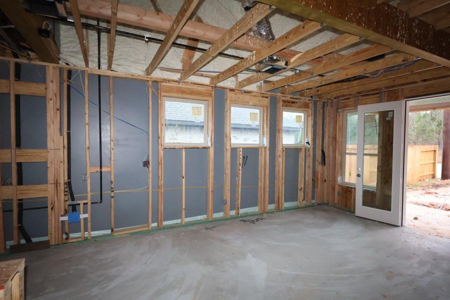 In-progress construction of a new home in Escondido 60' Homesites, Magnolia, TX (Image 9).