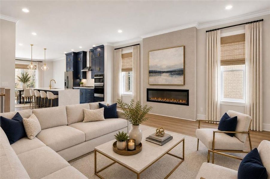 Furnished interior view inside a new home in Archerfield, Smyrna (Image 14). Furnished interior view inside a new home in Archerfield, Smyrna (Image 14).