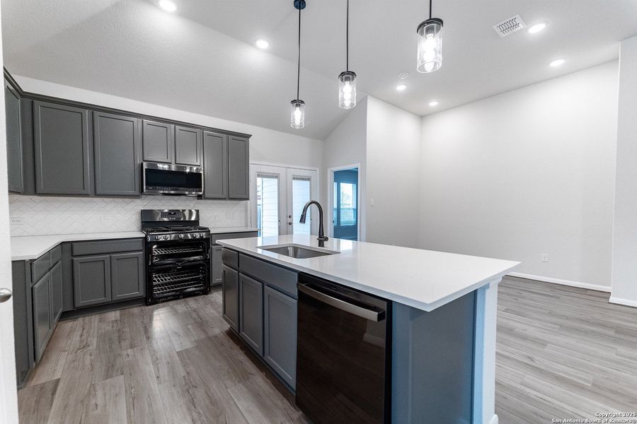 Furnished interior view inside a new home in Homestead, Schertz (Image 5). Furnished interior view inside a new home in Homestead, Schertz (Image 5).