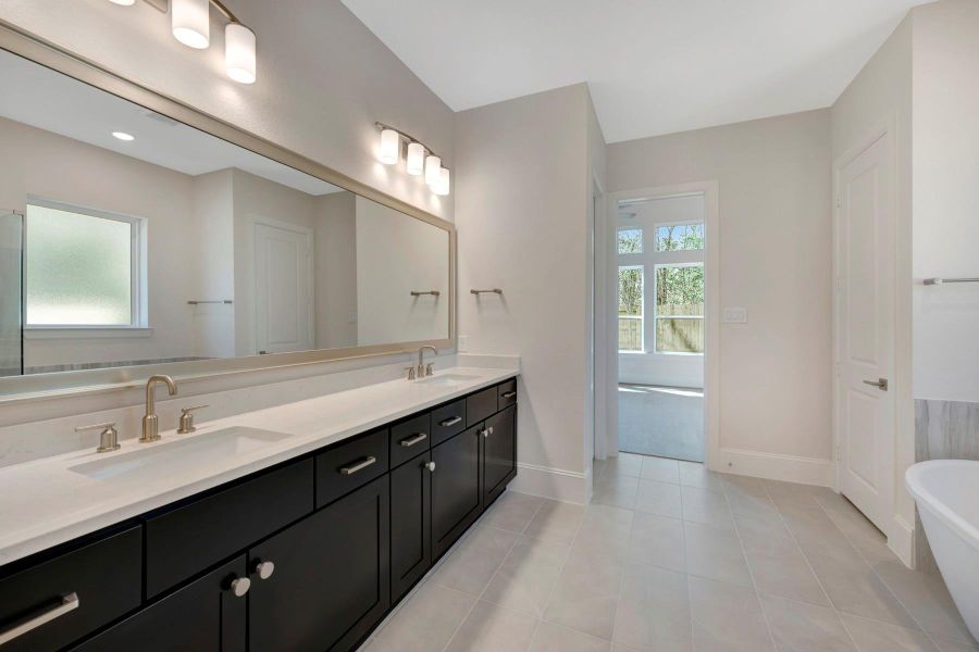 Furnished interior view inside a new home in The Woodlands Hills - Premier Collection, Willis (Image 12).