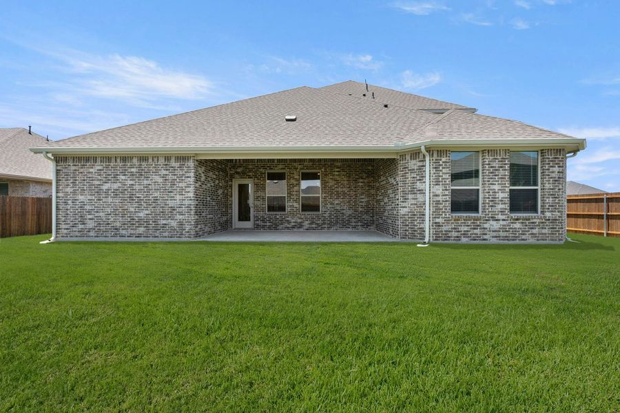 Exterior details and patio area of a home in Westside Preserve, Midlothian (Image 21).