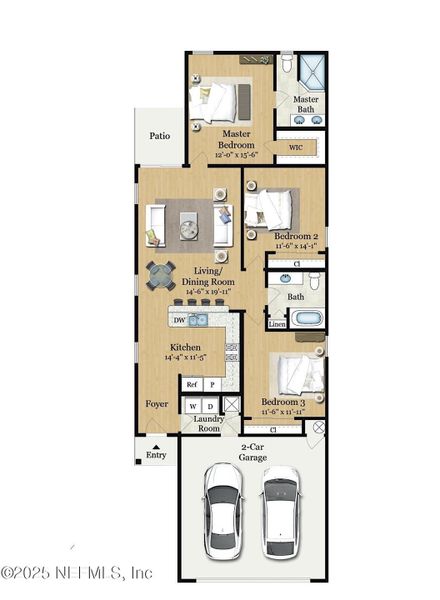 2D floor plan layout of this home in , Jacksonville, FL (Image 5). 2D floor plan layout of this home in , Jacksonville, FL (Image 5).