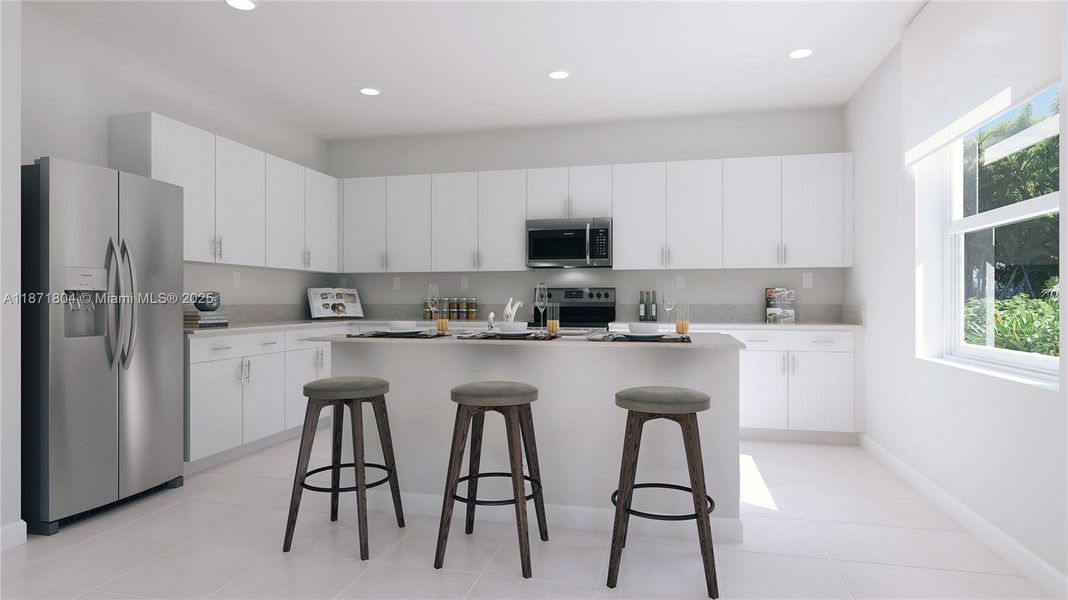 Furnished interior view inside a new home in Hawthorne at Galiano Pointe, Miami (Image 13). Furnished interior view inside a new home in Hawthorne at Galiano Pointe, Miami (Image 13).