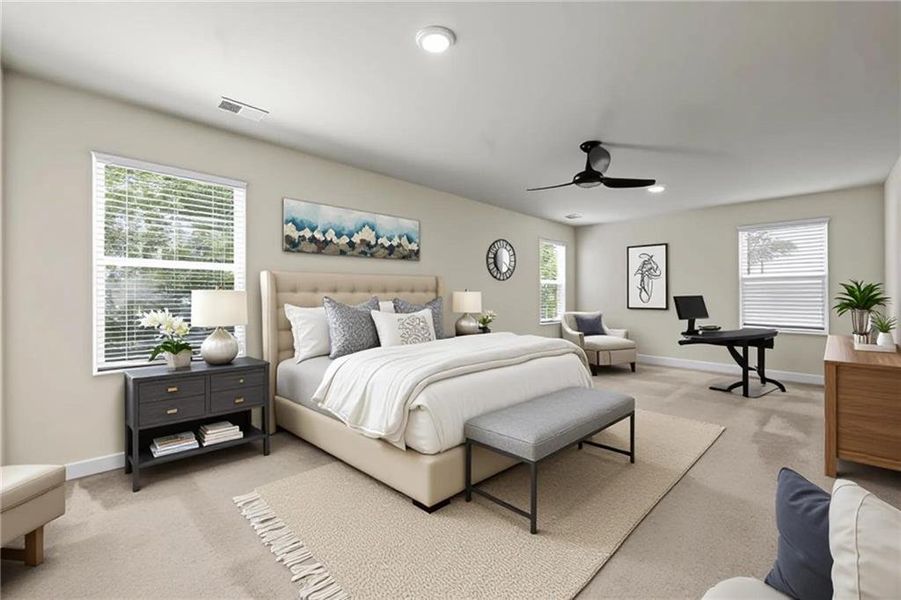 Furnished interior view inside a new home in , Union City (Image 7).