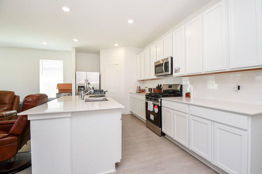 Furnished interior view inside a new home in Anniston, Katy (Image 6). Furnished interior view inside a new home in Anniston, Katy (Image 6).
