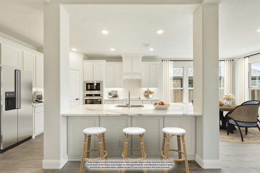 Furnished interior view inside a new home in Mockingbird Hills 60-65, Joshua (Image 6).
