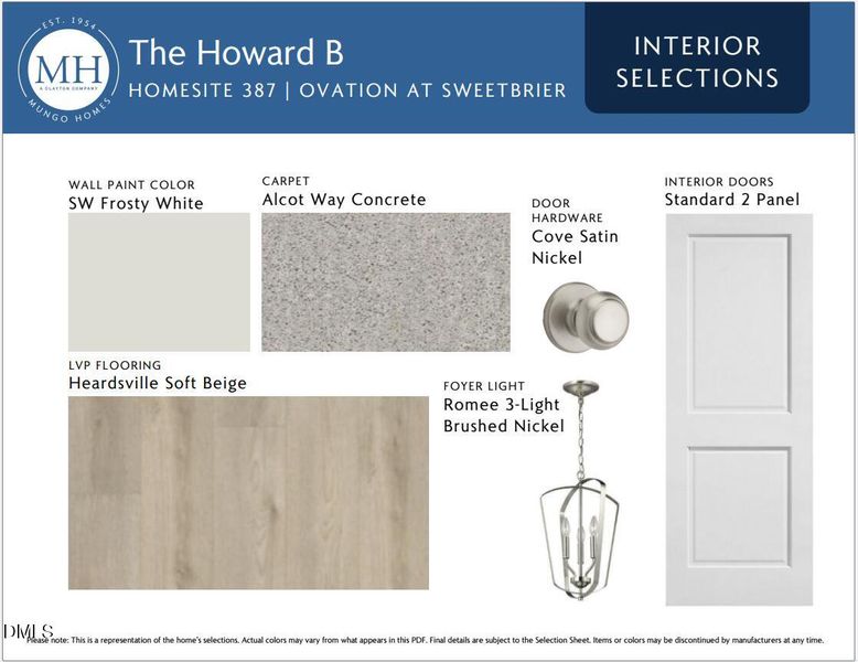 OVS 387 Interior Selections